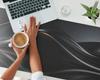 Desk Mat Protective Mat Keyboard Mouse Wavy Reflections 120X60 Cm