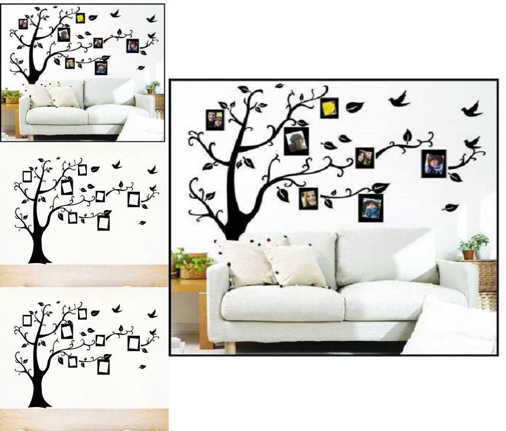 Modern Minimalist Photo Tree Wall Sticker For Living Room And Bedroom Decor
