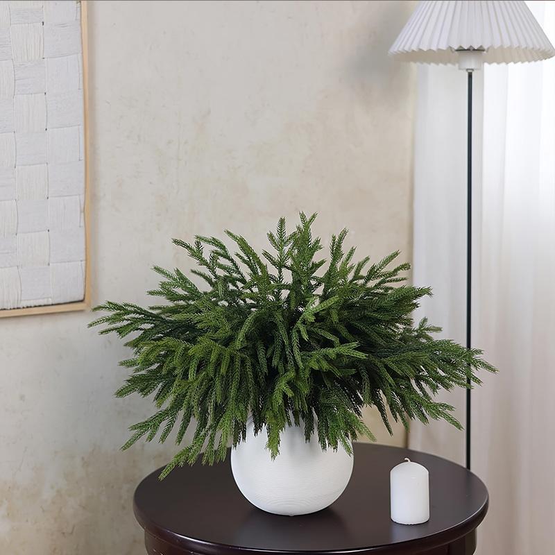 Pine Branches Faux Cedar Stems for Crafts Garland Wreath Home Decor