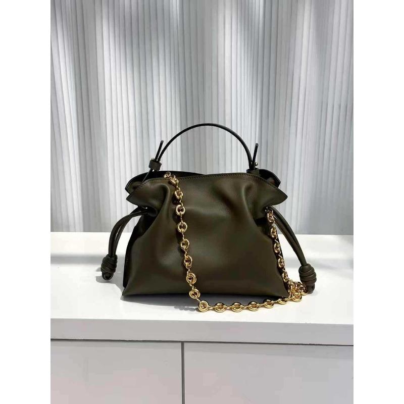 

Нишевая дизайнерская сумка из коровьей кожи женская однотонная на кулиске, сумка через плечо, сумка-мессенджер, легкая роскошная нишевая плиссированная сумочка 24*18*9cm зеленые хаки