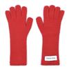 NICK&NICOLE NICOLE RIBBED KNIT GLOVES_RED