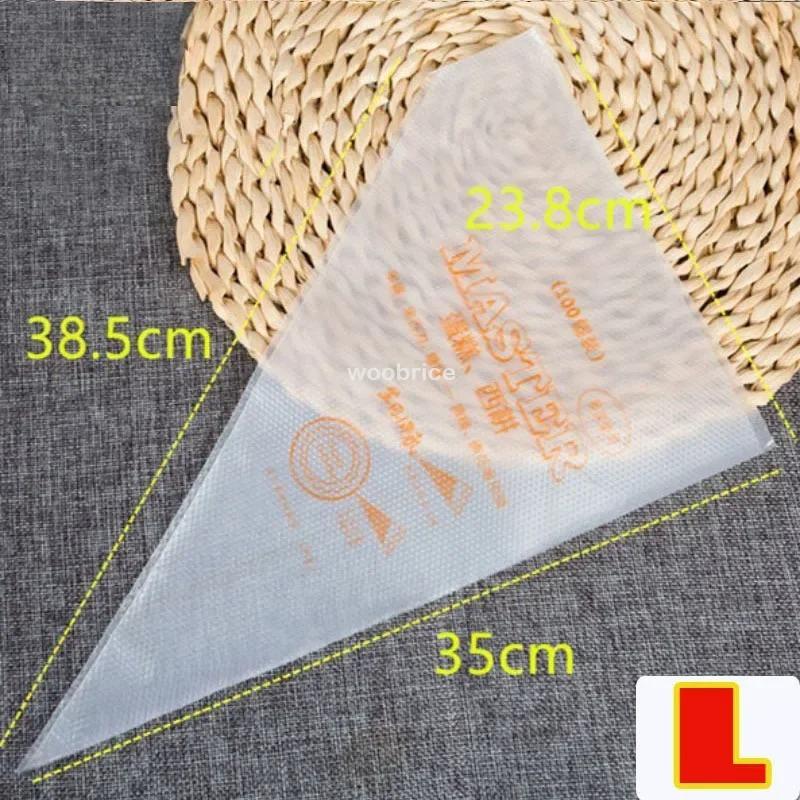 Disposable Cream Pastry Bags Cake Piping Bag Decorating Tool Cupcake Piping Kitchen Baking Accessories 200 /100/50/20Pcs