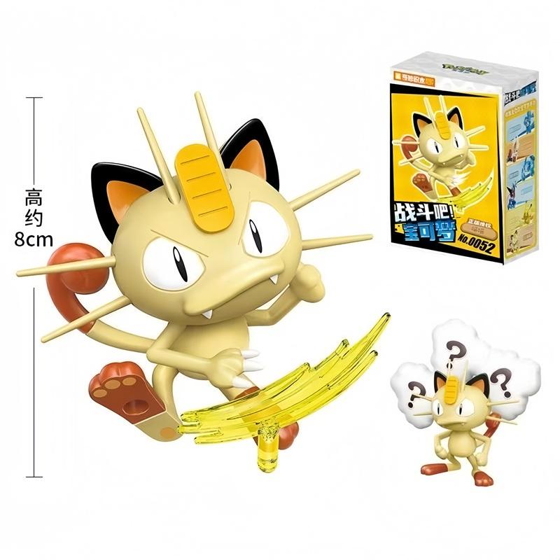 Original Pokemon Building Block Toys Pikachu Greninja Cinderace Blastoise Charizard Mewtwo Action Figure Cartoon Model Kids Gift