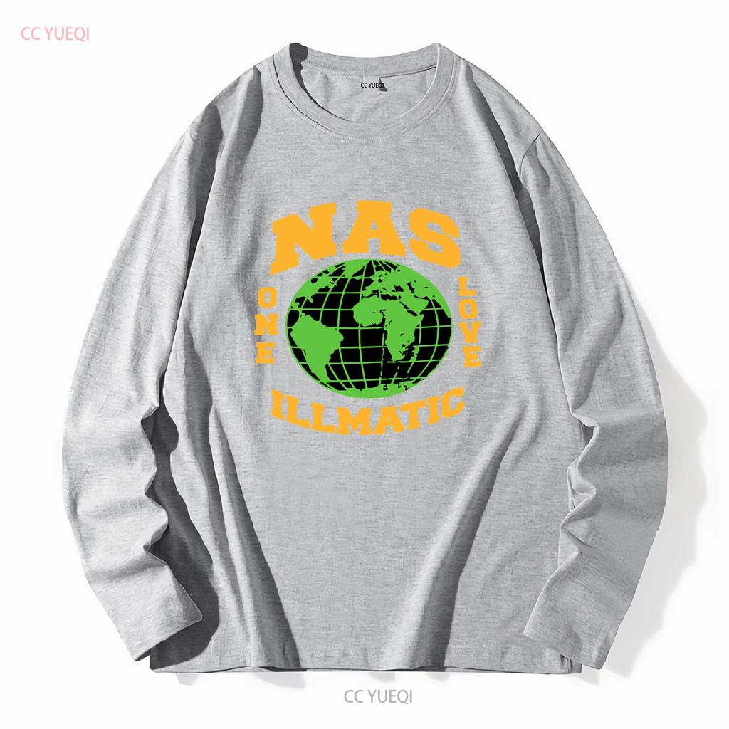 Limited Nas Illmatic Retro Hip Hop Streetwear Heavy Cotton T Shirt long or short sleeves vintage Washed Breathable Versatile