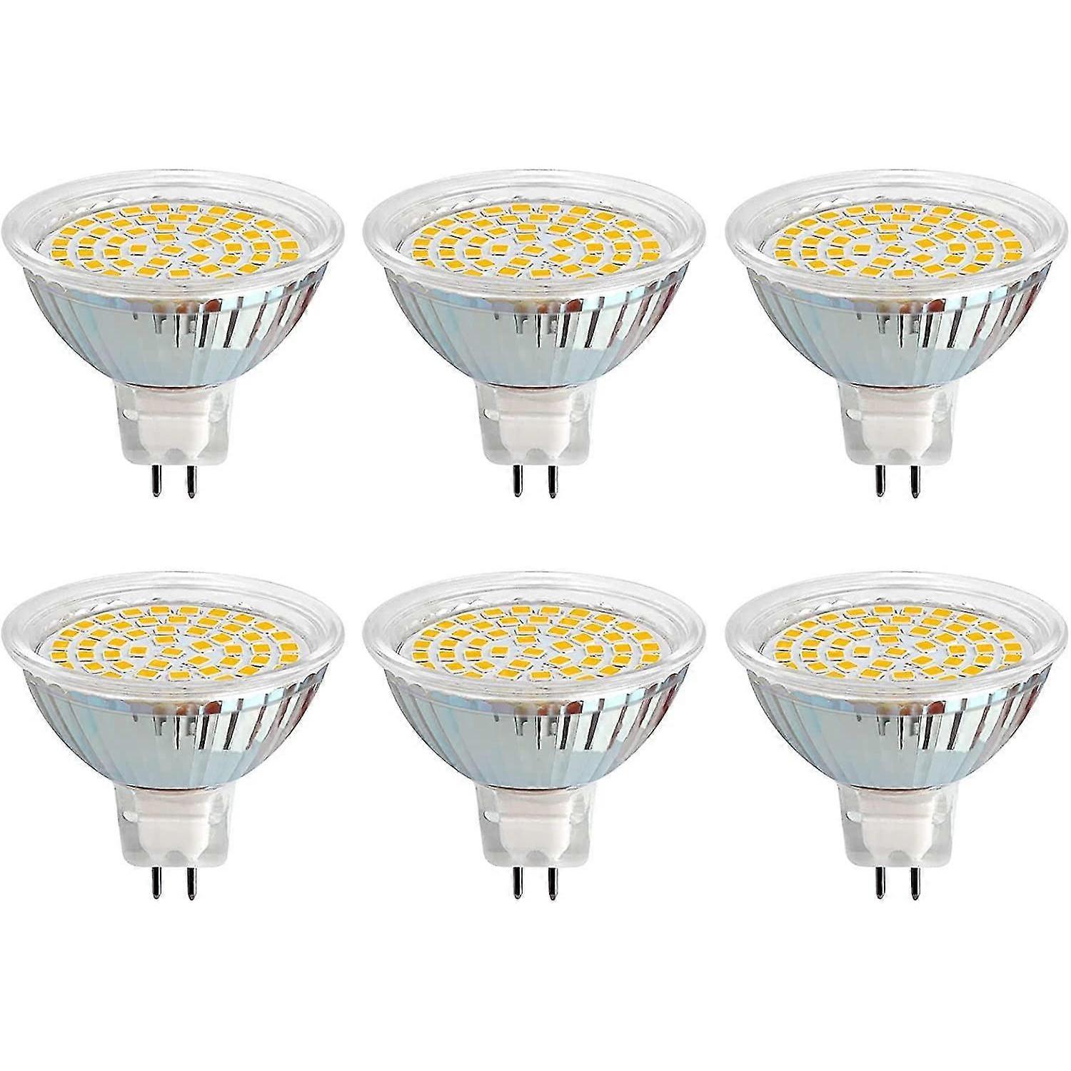Gu5.3 LED-Birne 12V 3W Warmweiß 3000K, 50mm, Gu5.3 Äquivalent 30W, 300lm, AC/DC 12V MR16 Gu5.3 LED Einbaustrahler für Außenbereich Garten/Eingang/Te