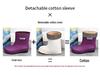 Damen Mid-Calf Warme Regenstiefel - Rutschfeste, Wasserdichte Gummischuhe mit Baumwollfutter