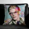 D-David Bowiee Singer Cushion Cover Pillowcase Ultra Soft Skin Friendly Fabric Cloud Like Comfort & Concealed Zipper