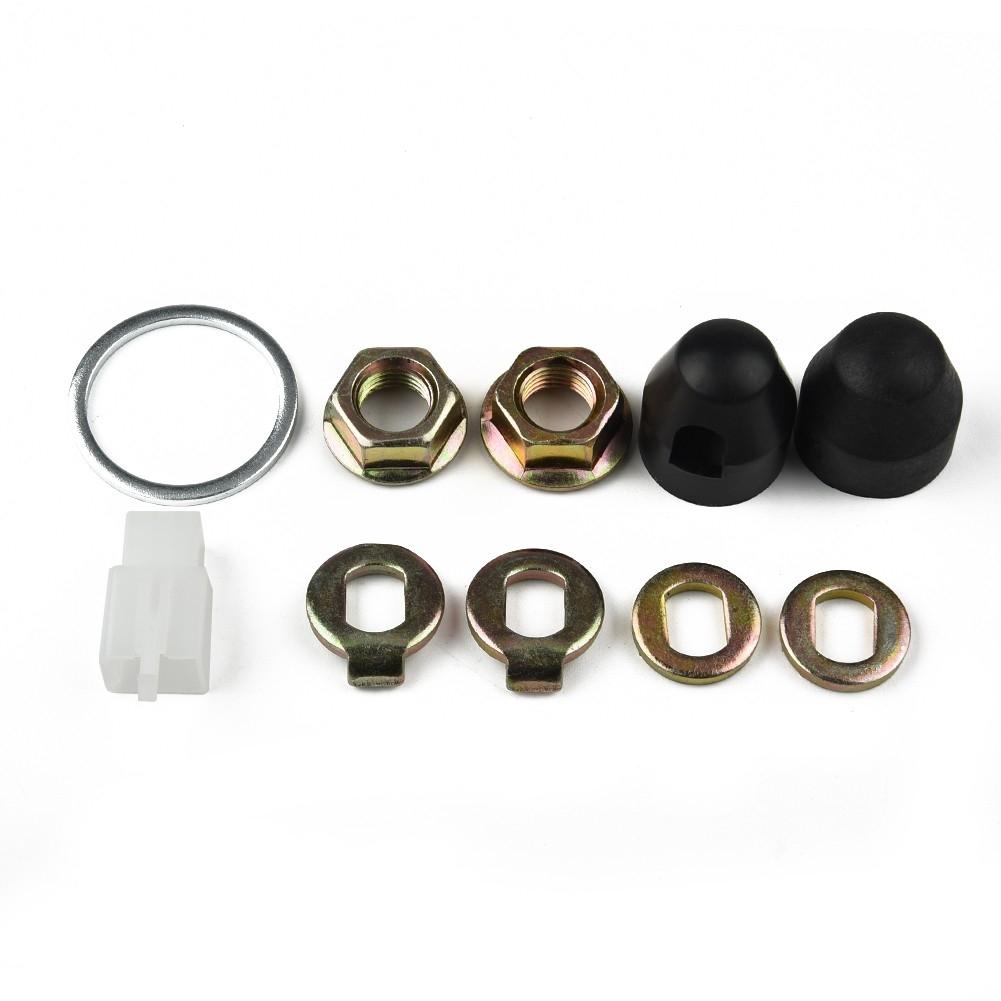 E-bike Hub Motor Axle Components Kit with Lock Nut and Washer for M12/M14