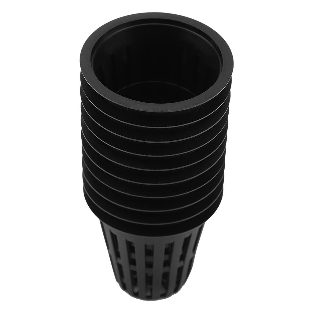 10pcs Set Durable Safe Plastic Hydroponic Basket Cup for Garden Balcony Planting(Black)