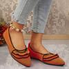N Nü Spring/Summer New Pointed Toe Flat Single Shoes Large Size Fashion Flying Weaving One Step Casual Women's Shoes