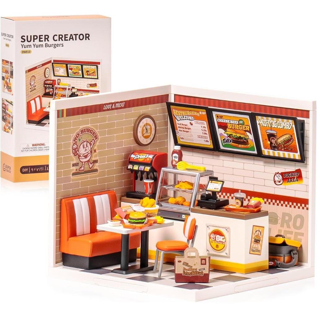 ROBOTIME Rolife 3D Puzzle Super Creator Yum DIY Miniature House (DW010) | 1:24 Scale DW010
