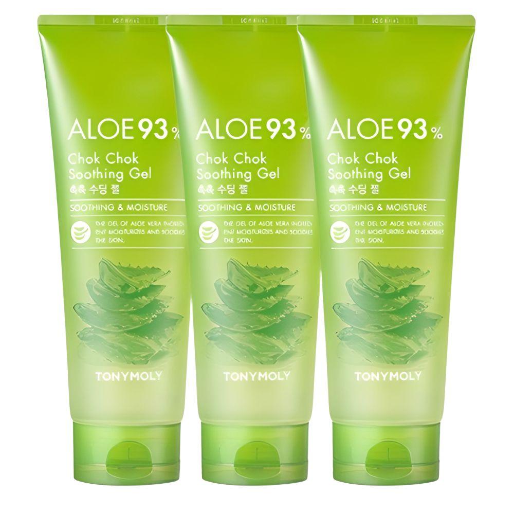 TONYMOLY Aloe 93% Soothing Gel Moisturizing & Cooling Care 250ml x3