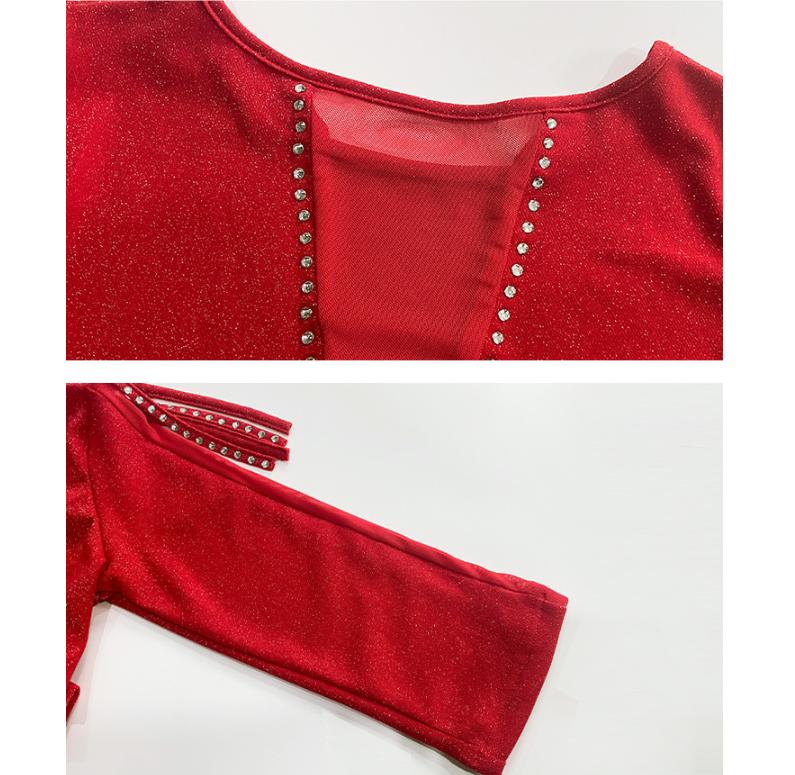 Latin Dance Clothes For Women Rhinestone Fringe Dress Professional Rumba Practice Clothing Ballroom Dance Competition Dress