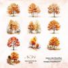 Twilight PET Sticker Pack: Four Seasons Scenery, 20 Sheets, 6 Tree Styles for DIY Projects