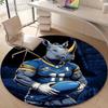 Personalized Leeds Rhinos Round Chair Office Rug - Perfect for Mat, Office Chair & More - Ideal Gift for Birthdays and Holidays