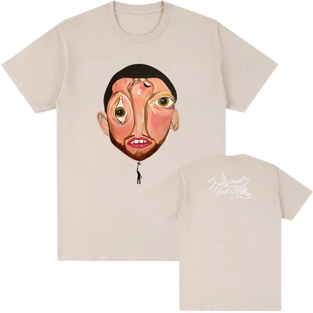 Tees Men Women Clothes Macc Miller Balloonerism Album 2025 T-shirt Short Sleeve Round Neck Tee-shirt Camisas Unisex Streetwear