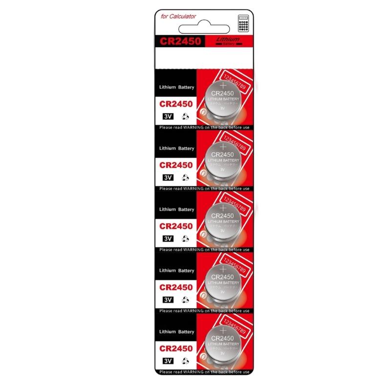 10/5Pcs CR2450 Button Cell Batteries High Performances 3V Power for Electronics Toys and Remote Controls Watches