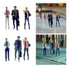 3Pcs 1/64 People Figures, Businessman and Secretary Figures for Diorama Miniature Scene Decor