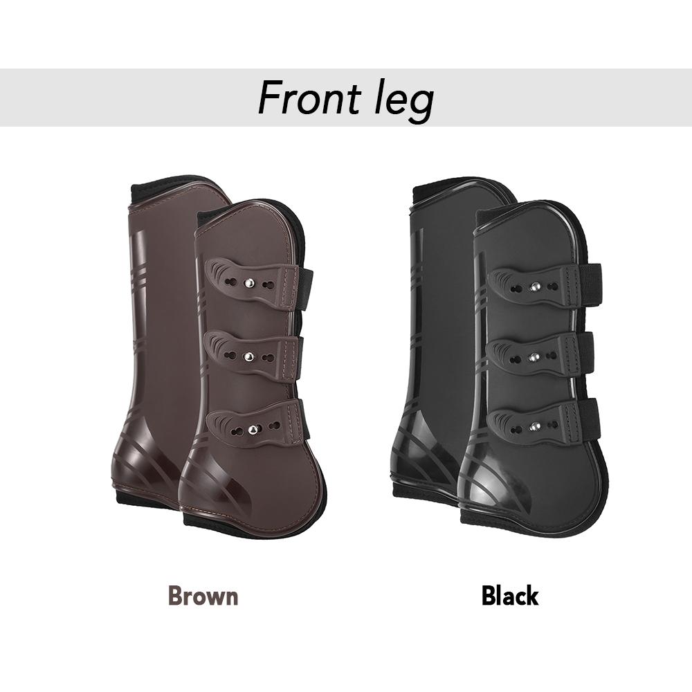 2/4PCS Front Hind Leg Boots Adjustable Horse Leg Boots Equine Front Hind Leg Guard Equestrian Tendon Protection Horse Hock Brace
