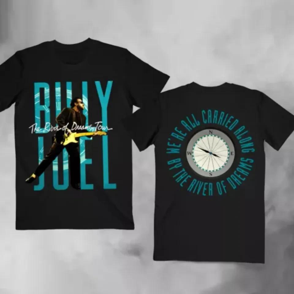 Vintage 1993 Billy Joel Tour T-Shirt The River of Dreams Album Double Sided Sho Unisex T-Shirt S