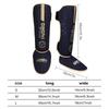 High-Quality PU Leather Boxing Shin Guards Ankle Support Protector MMA Muay Thai Training Leg Warmers Light Kicking Shin Pads