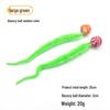 Solid Color Elastic Ball & Caterpillar Teaser Stick Kitten Toy