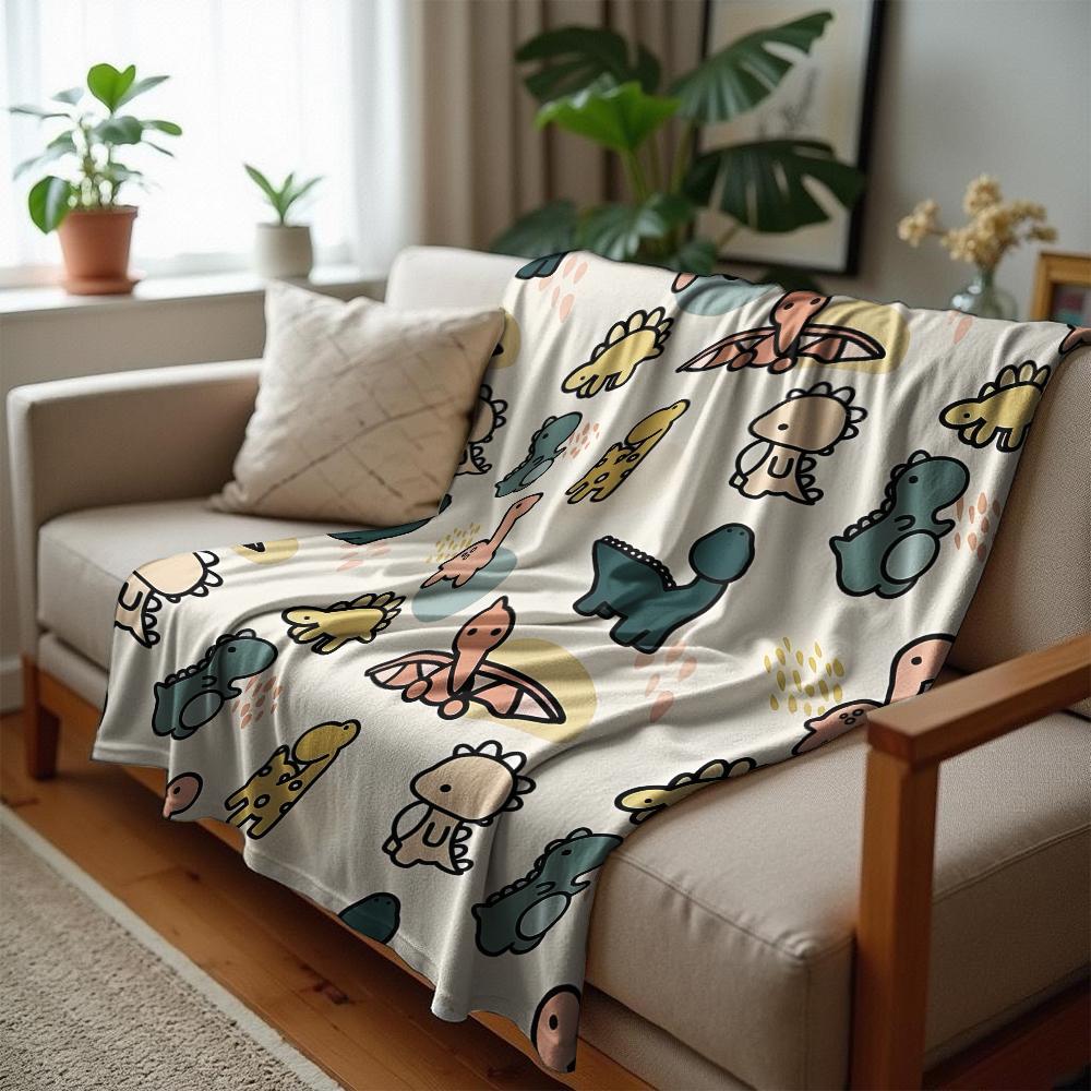 Boba Milk Tea Puppy Text Cartoon Anime Print Flannel Blanket Soft Warm Throw for Kids Bedroom Sofa Christmas Office Car