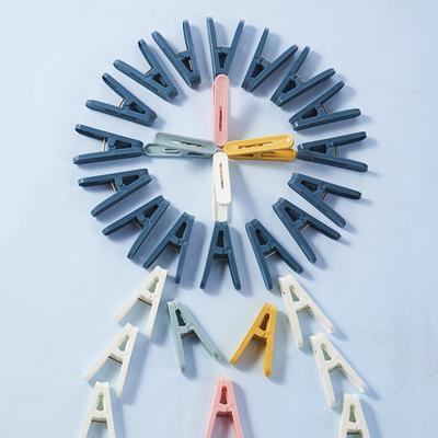Wäscheklammern aus Kunststoff, winddicht, einzelne kleine feste Kleiderbügel und Strumpfklammern zum Trocknen von Kleidung zu Hause, zum Trocknen von Steppdecken
