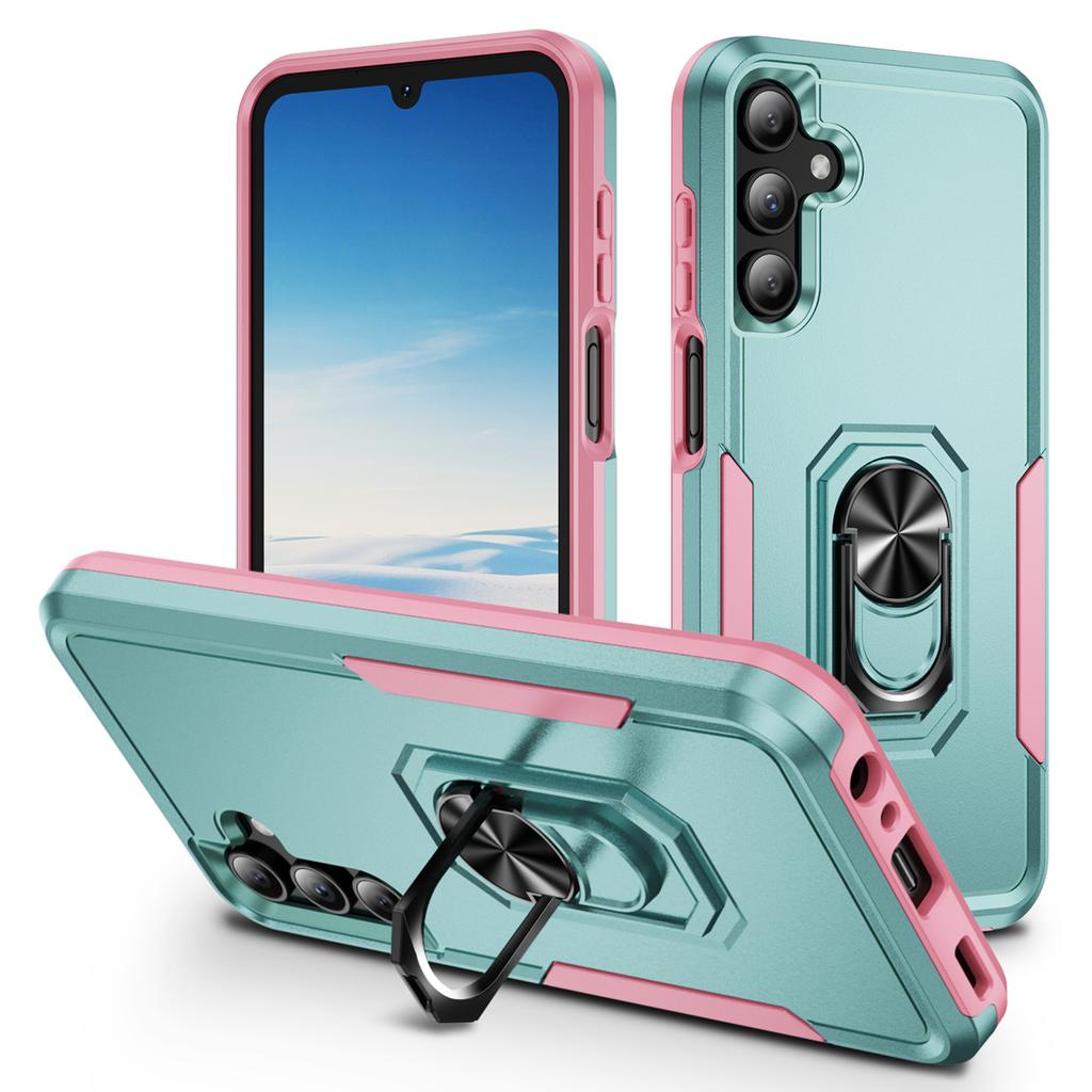 For Samsung Galaxy A15 5G/A15 4G Case Military Grade Ring Kickstand PC+TPU Phone Cover