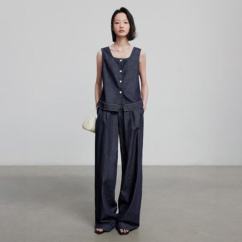 Chuyu Women's Vintage Denim Vest