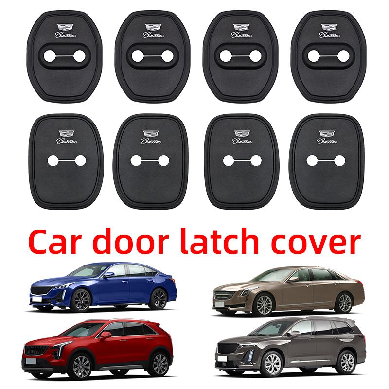4 pieces Car door lock buffer silicone rubber pad accessories Stickers for Cadillac Escalade DTS XT5 XTS ATS BLS CT4 CTS SLR SLS