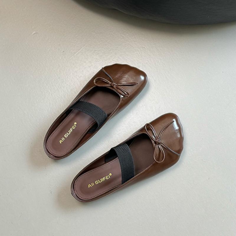 Fashion Bailamos 2025 Brand Women Slippers Slip On Grandma Shoes Woman Round Toe Retro Moccasins Outdoor Slides Ladies Soft Ballet Shoes