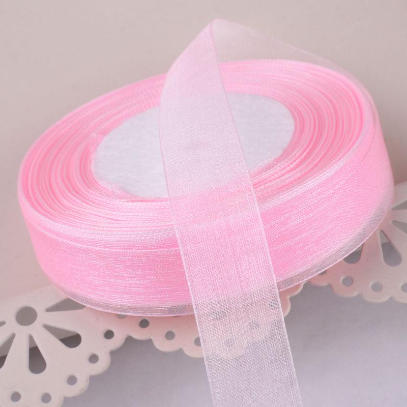 2cm Transparent Gauze Ribbon for Gift Boxes, Cake Decorations, Headbands, and Dance Streamers