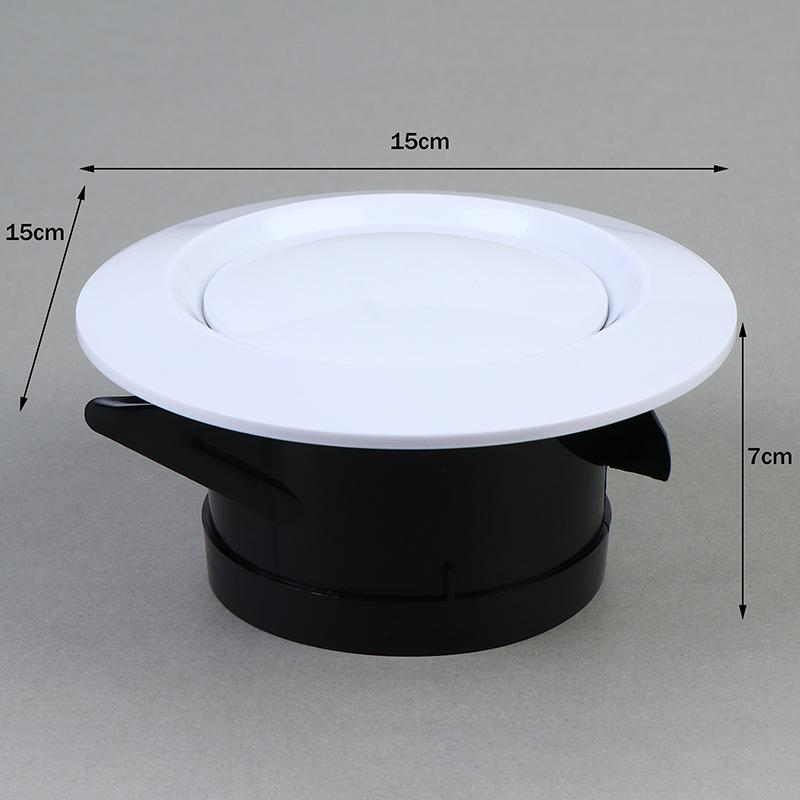 Verstelbaar Rond Luchtrooster Afzuigklep 75-200Mm Luchtrooster Afzuigklep Rooster Wandmontage Plafond Luchtrooster Afdekking