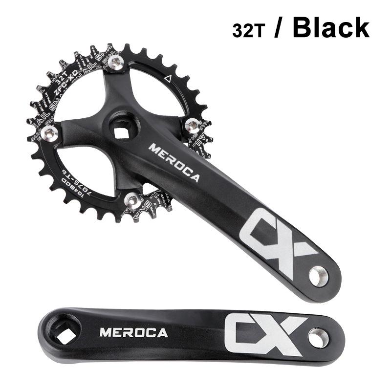 Günstiger Fahrradkurbelsatz aus Aluminiumlegierung Günstiger 104mm BCD Vierkant MTB Mountainbike Kurbelgarnitur 32/34/36/38T
