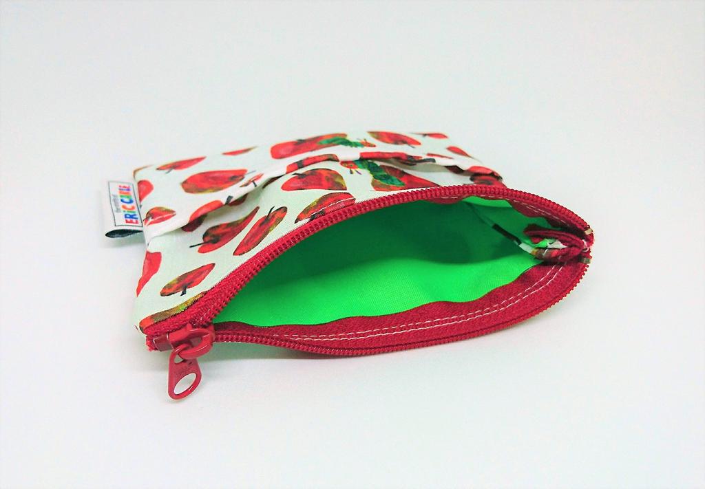 Crane Kobo The Very Hungry Caterpillar Japanese Goods Pocket Tissue Pouch Apple CKEC0003 100mm x 120mm