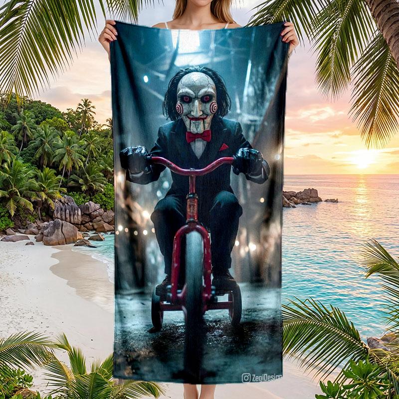 Large Beach Towel Quick Dry Absorbent Towel For Beach IndoorSaw Billy the Puppet