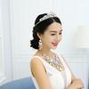 Crystal Women's Wedding Jewelry Set Baroque Rhinestone Jewelry Set  Bride Wedding Accessories