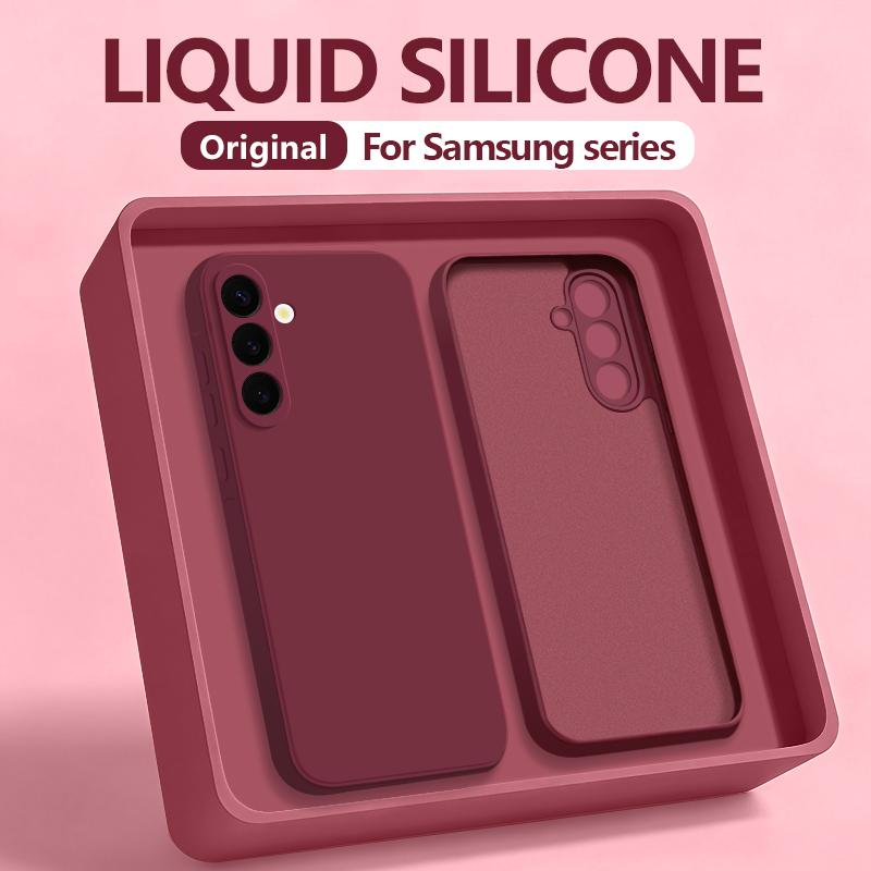 Soft TPU Phone Case For Samsung Galaxy S26 S24 S23 S25 Ultra Edge S24 S25 FE A57 A56 A17 A55 A16 A15 5G Liquid Silicone Cover