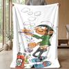 Soft Flannel Blanket Lightweight Cozy Bedroom Living Room CoverGaston Lagaffe