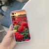 LO15 Beautiful Roses Flower Soft Shell Transparent Phone Case for Motorola Moto G7 G8 G9 G84 G85 G73 G24 G15 Z2 Play Power Plus