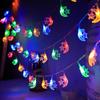 1M10LED LED Christmas String Lights Xmas Ornaments Battery Version Icicle String Lights Window Stars Light Party Decor