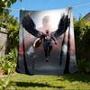 1pc Captain America Shield Outdoor Flannel Throw Blanket Soft, Cozy, Warm All Season, Machine Washable,