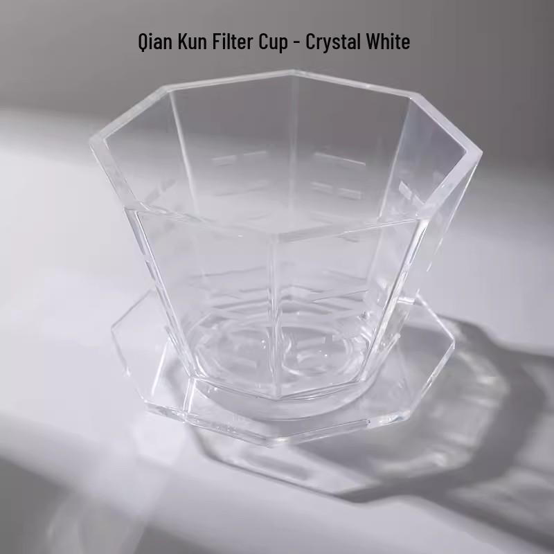 Qian Kun Flat-Bottom Pour-Over Coffee Filter Cup for Household Use