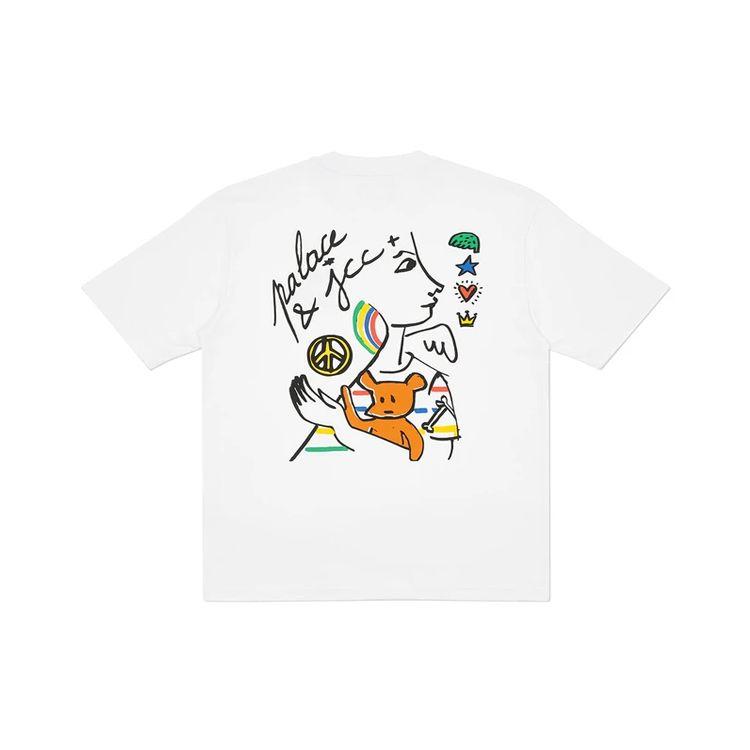 Palace JCDC2 T-Shirt With Back Print Men Tops White PAL-SS20-039