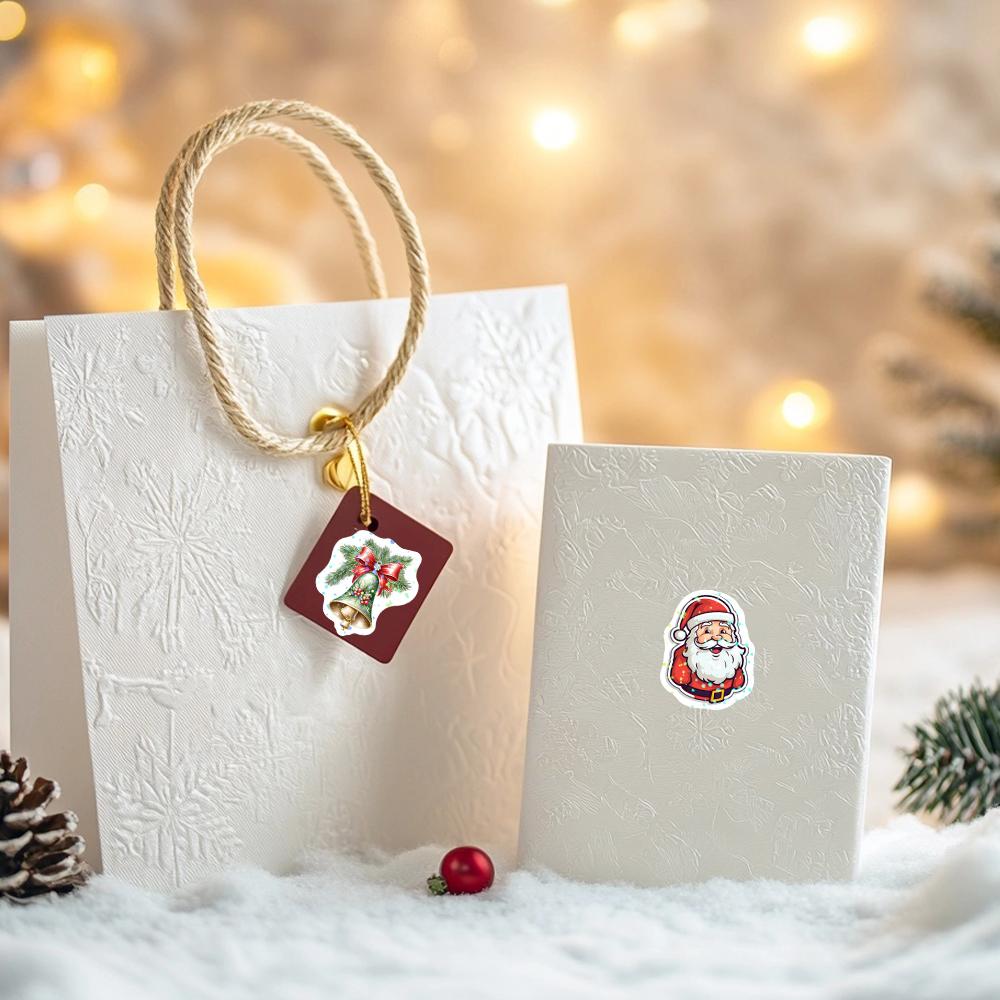 500pcs Laser Cartoon Christmas Stickers Christmas Gift Wrapping Label Sticker Reward Stickers Scrapbook Stationery