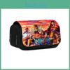 One Piece Pencil Case Double Layer Nylon Stationery Organizer For Students