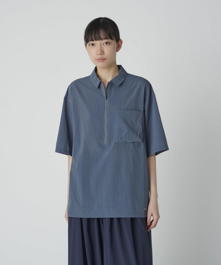 Snow Peak Oddychająca Koszulka Polo Szybkoschnąca NIEBIESKA S Polo suche dla mężczyzn i kobiet koszula, koszula, unisex,