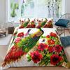 Peacock Vintage Flowers Duvet Cover Peacock Luxurious Feather Bedding Chinese Style Bedroom Decorations 3Pcs For Women Gifts