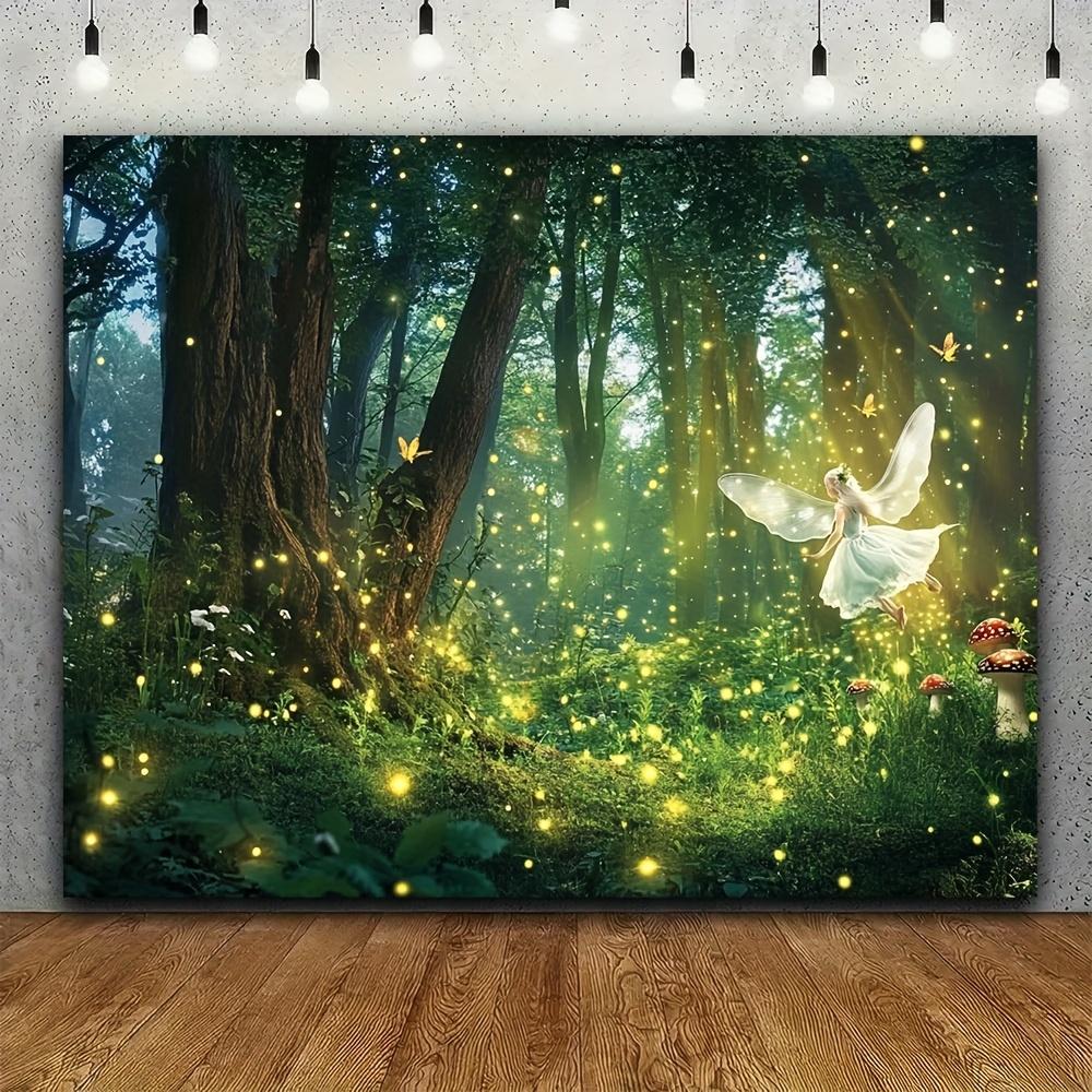 1 Magic Fantasy Forest Photography Background - Magic Jungle Wildlife Park Theme 180X110